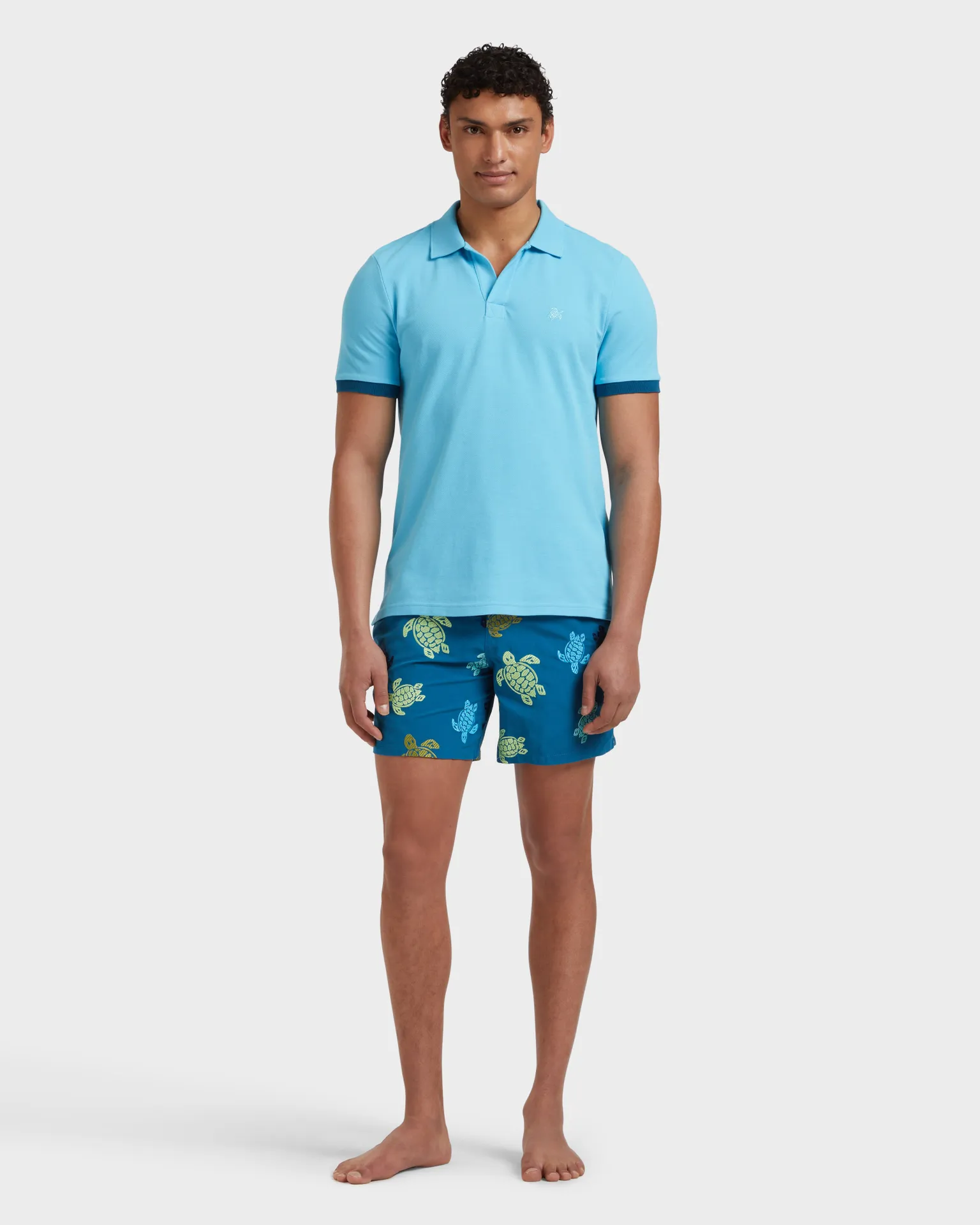 Vilebrequin - Solid Polohemd Aus Baumwolle Für Herren - Polohemd - Palatin - Blau - Größe L – Bild 3