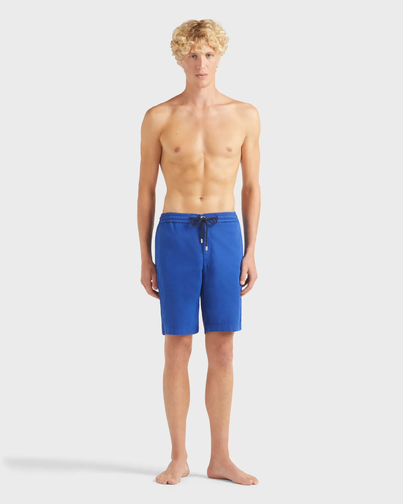 Vilebrequin - Turtle Stretch-bermudashorts Aus Baumwolle Für Herren - Bermuda - Levant - Blau - Größe 32 – Bild 3