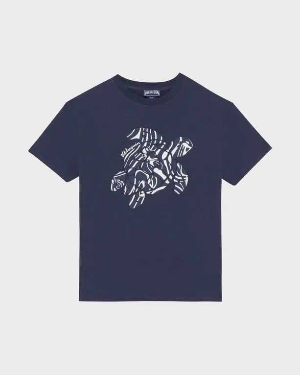 Vilebrequin - T-shirt Mit Schildkröten-print Und Orcas-design Für Jungen - T-shirt - Gabin - Blau - Größe 4 Vilebrequin - T-shirt Mit Schildkröten-print Und Orcas-design Für Jungen - T-shirt - Gabin - Blau - Größe 4
