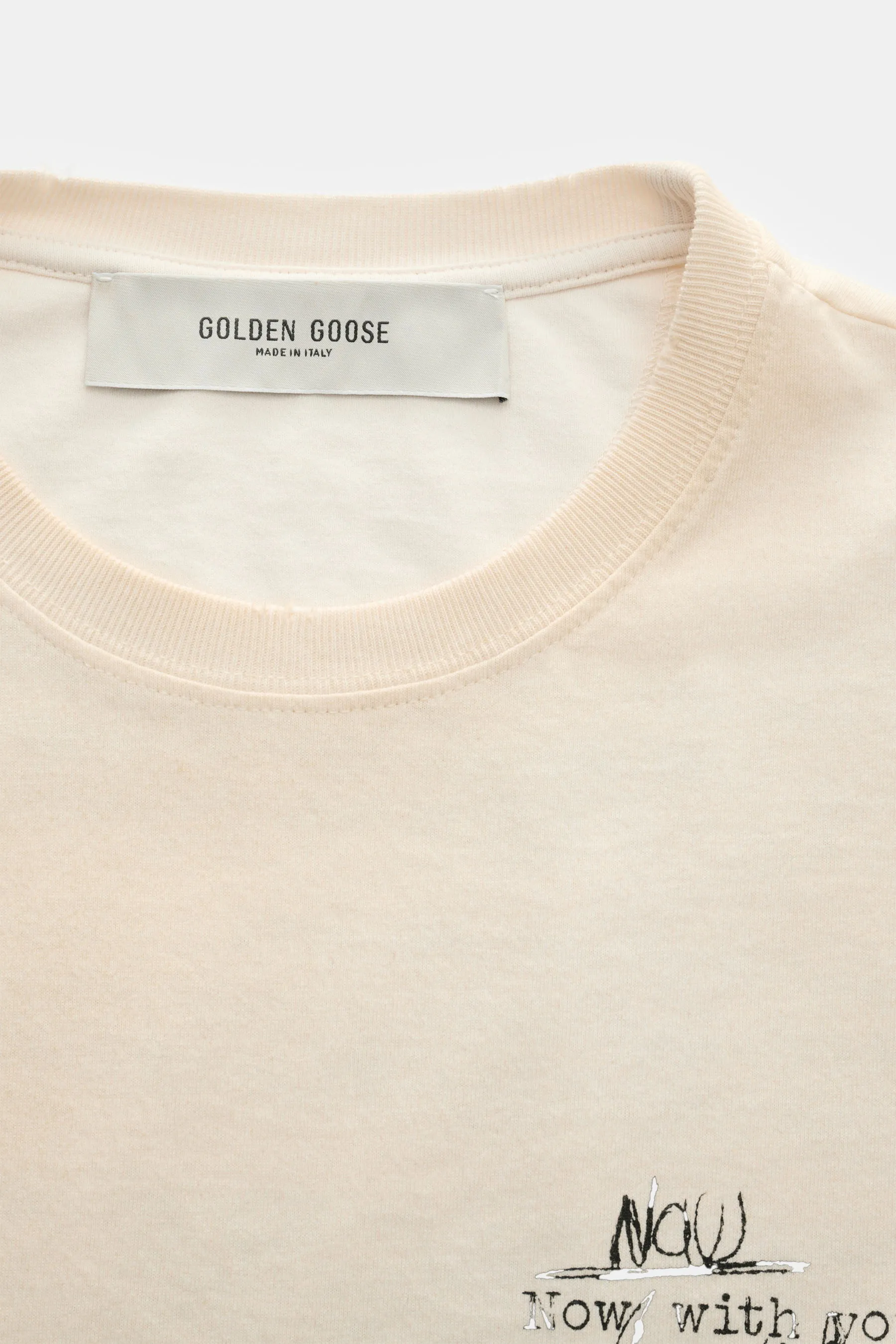 Golden Goose - Herren - Rundhals-T-Shirt creme – Bild 2