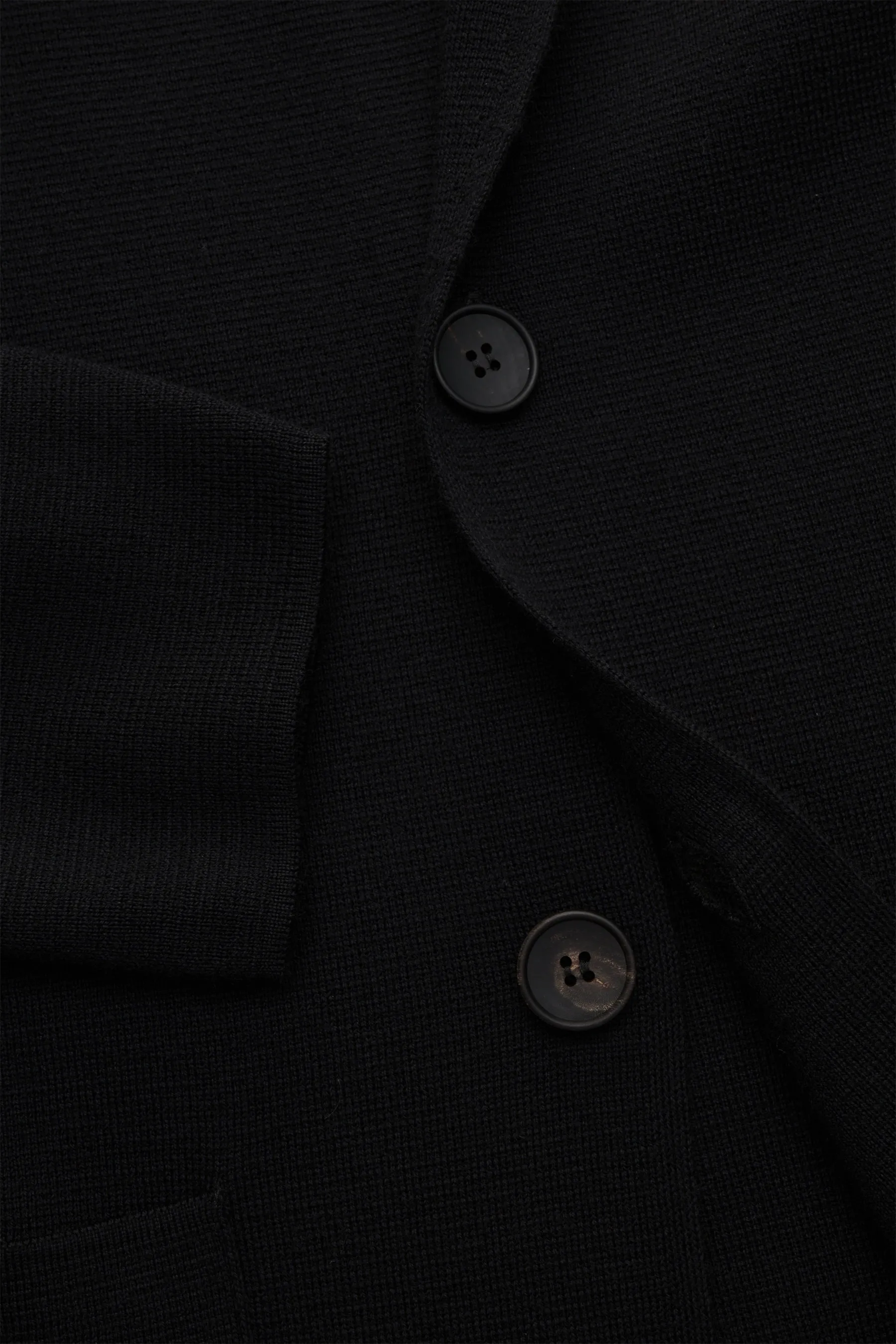 Filippo de Laurentiis - Herren - Merino Cardigan schwarz – Bild 3