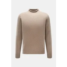 04651/ A trip in a bag - Herren - Pullover %27Blended Mock%27 hellbraun 04651/ A trip in a bag - Herren - Pullover %27Blended Mock%27 hellbraun