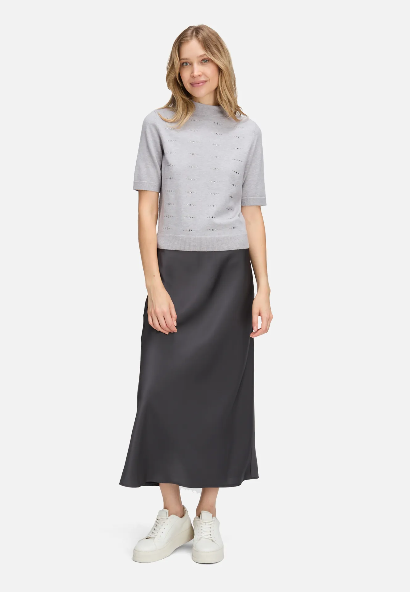 Feinstrickpullover mit Stehkragen – Bild 2