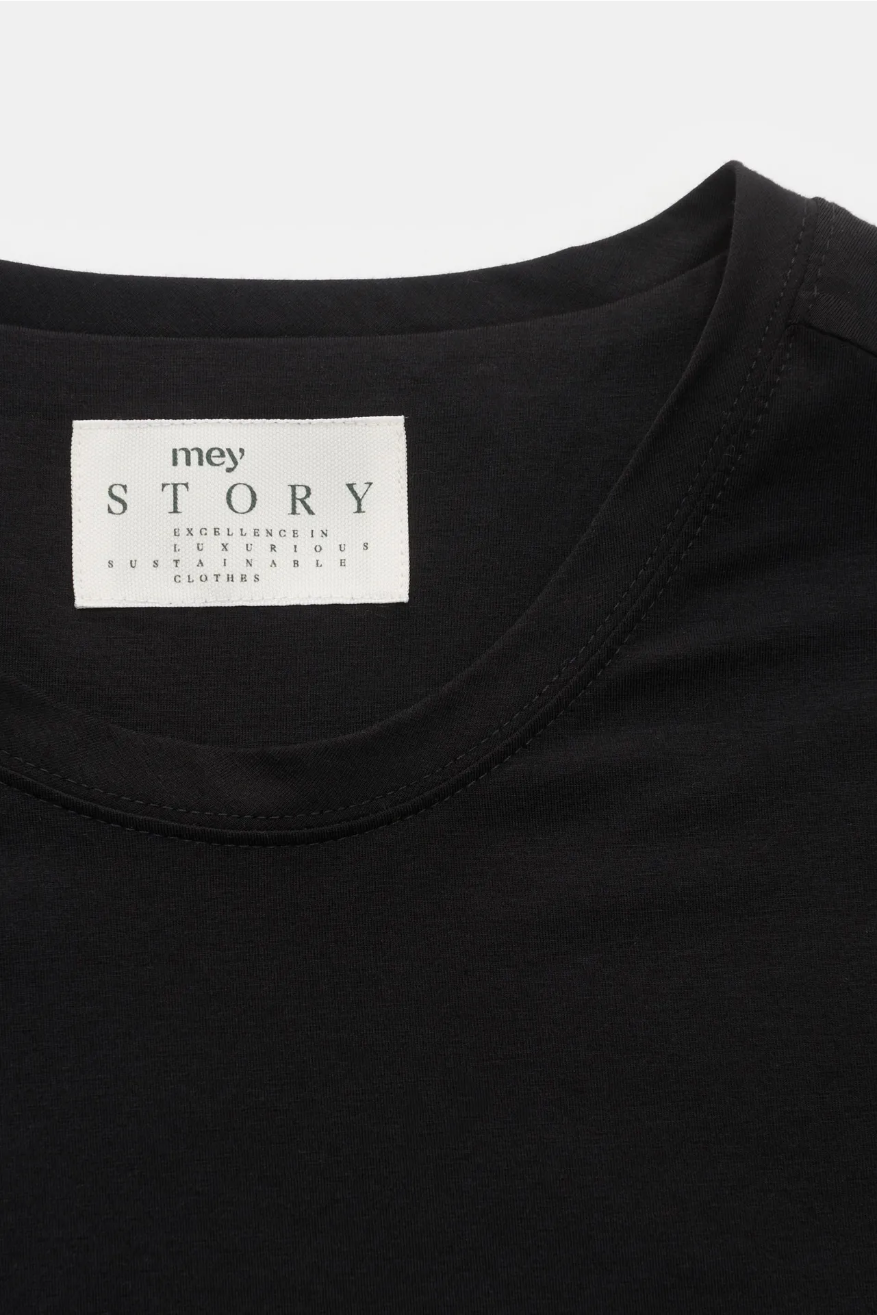 mey story - Herren - Rundhals-Longsleeve schwarz – Bild 2