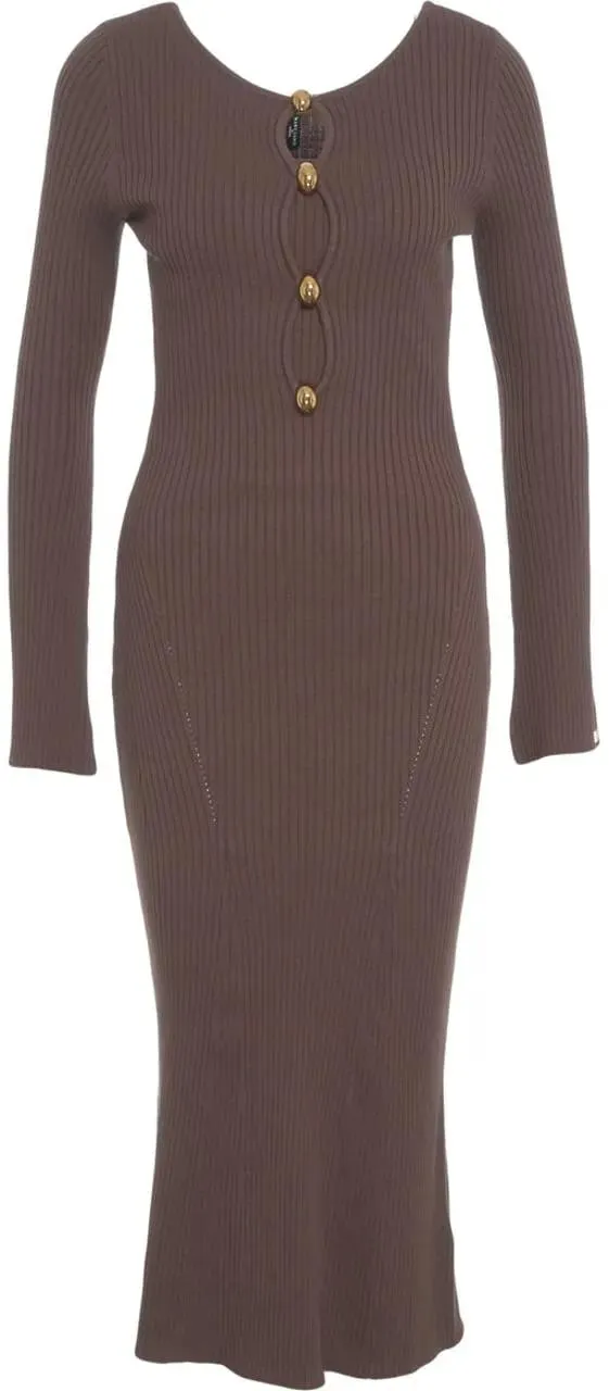 Guess - Knit maxi dress - Größe 44 - braun Guess - Knit maxi dress - Größe 44 - braun