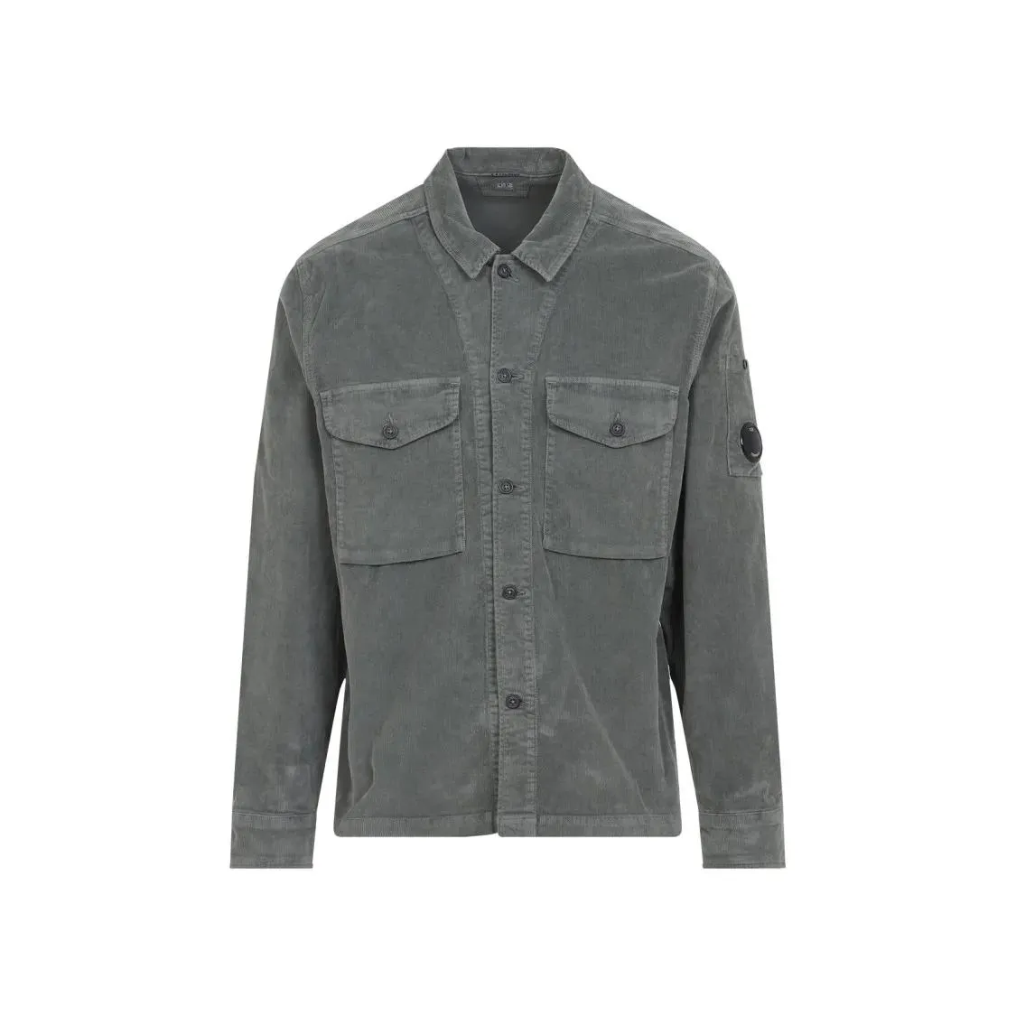 CP Company - Textured Grey Shirt With Flap Pockets - Größe S - grau CP Company - Textured Grey Shirt With Flap Pockets - Größe S - grau