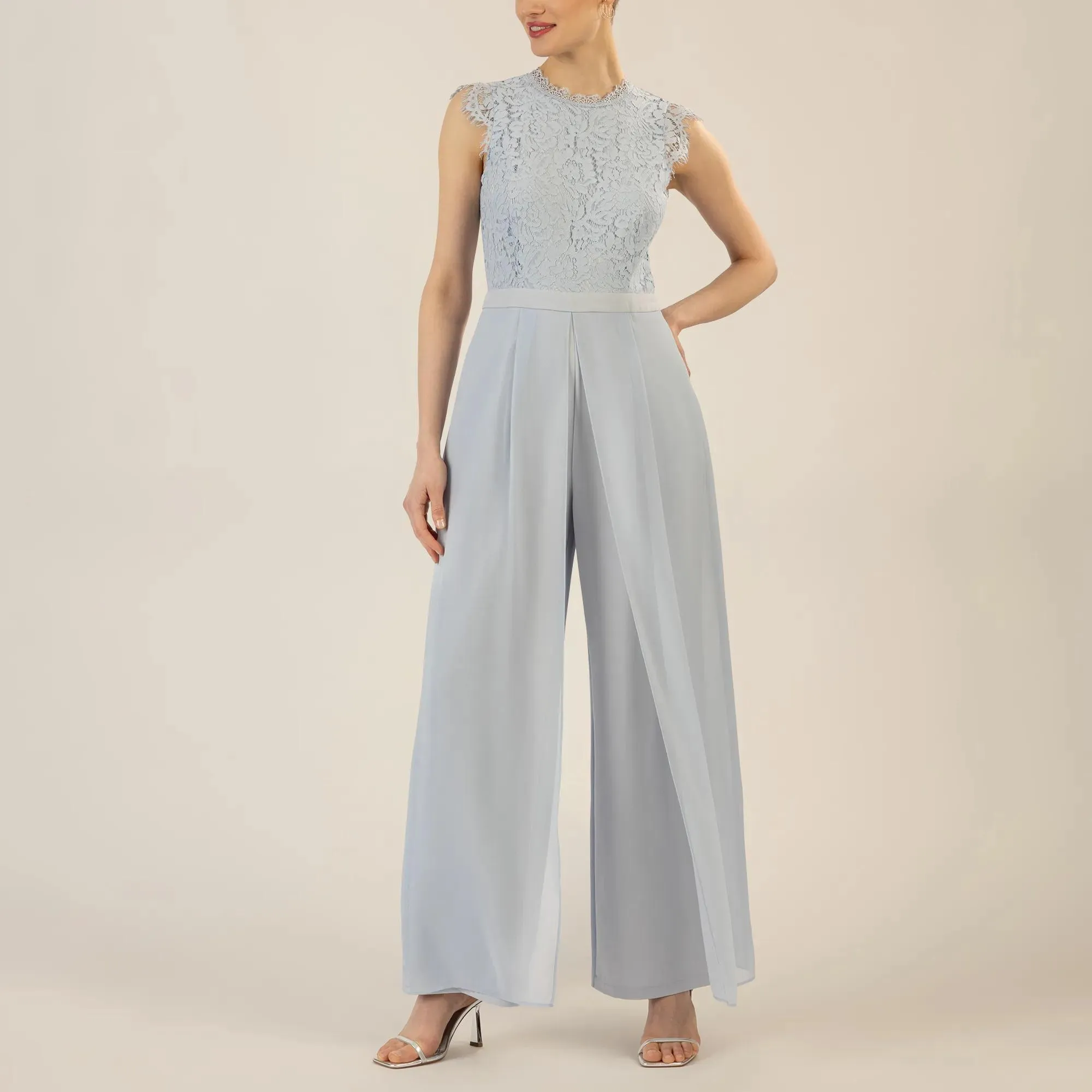 Apart - Overall mit Spitzenoberteil - Größe 42 - blau – Bild 4