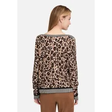 Strickpullover mit Animalprint Strickpullover mit Animalprint