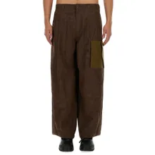 Ten C - Textured Brown Cargo Pants - Größe S - grün Ten C - Textured Brown Cargo Pants - Größe S - grün