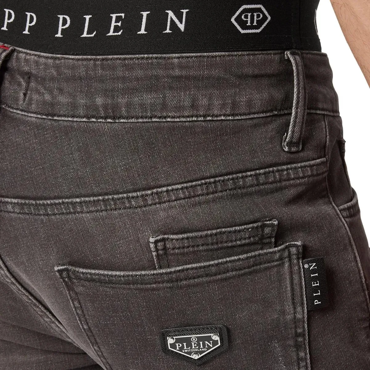 Philipp Plein - Jeans Regular Fit - Größe 38 - grau – Bild 2