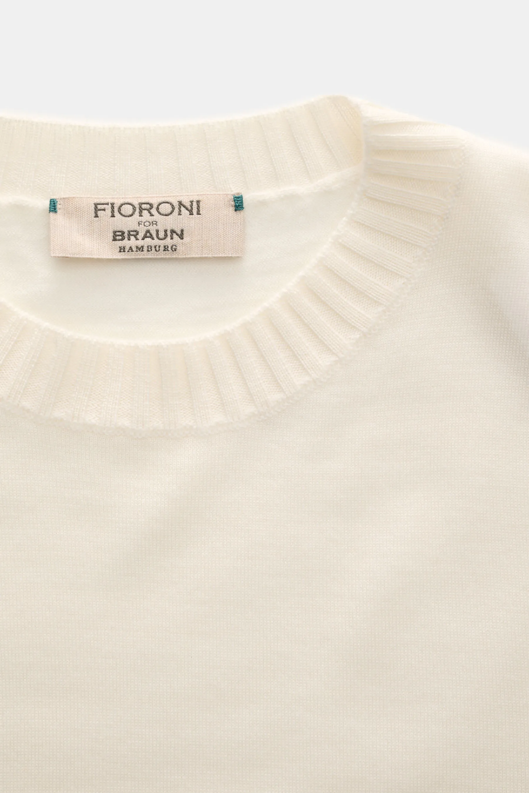 Fioroni - Herren - Cashmere Rundhalspullover creme – Bild 2