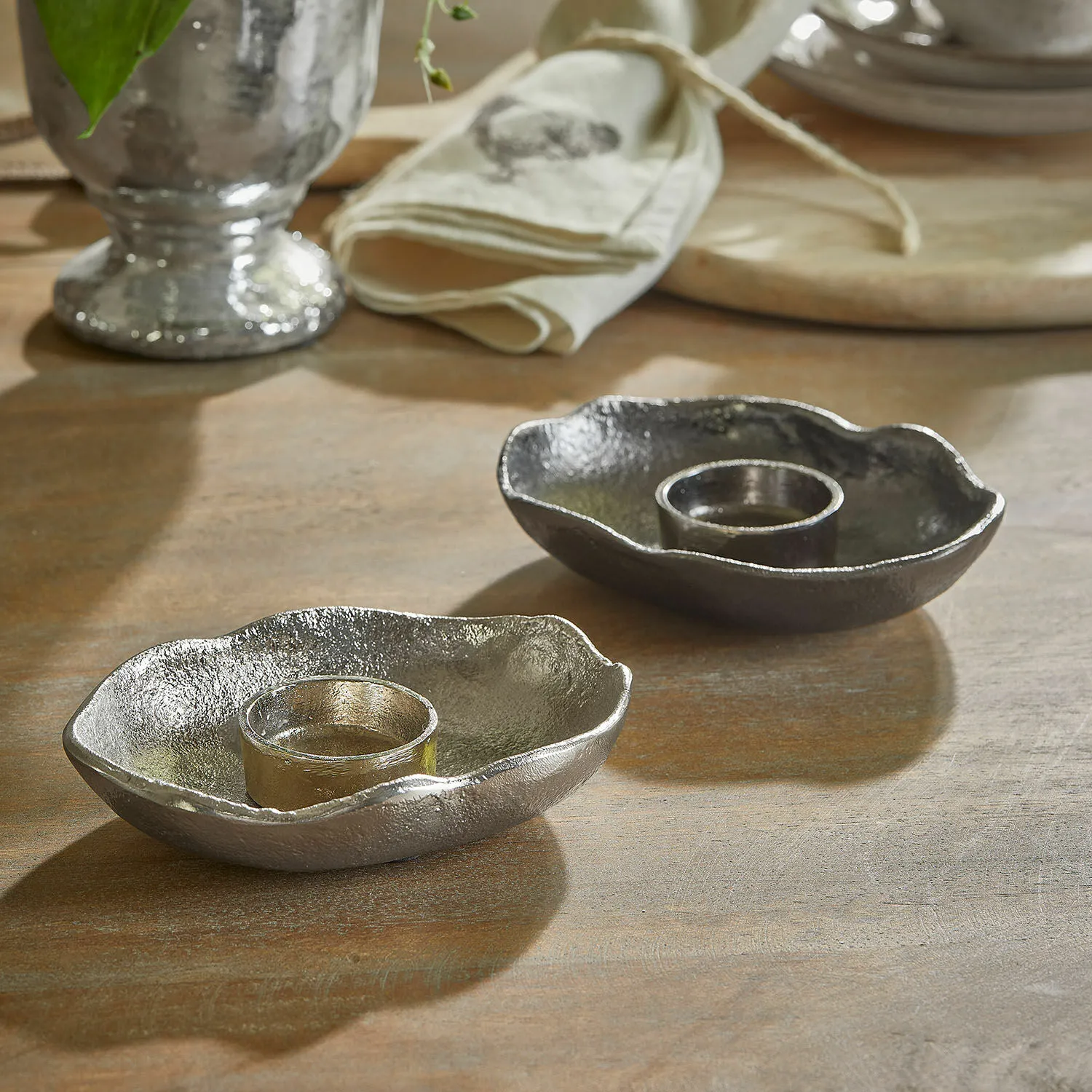 Teelichthalter 2er Set Quilvano – Bild 4