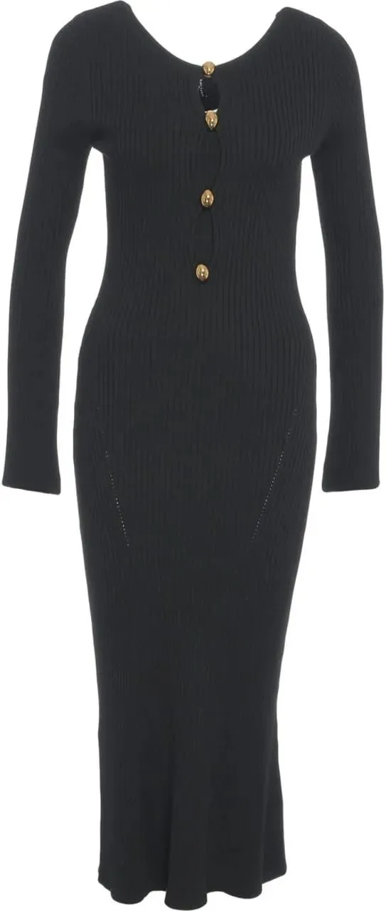 Guess - Knit maxi dress - Größe 40 - schwarz Guess - Knit maxi dress - Größe 40 - schwarz