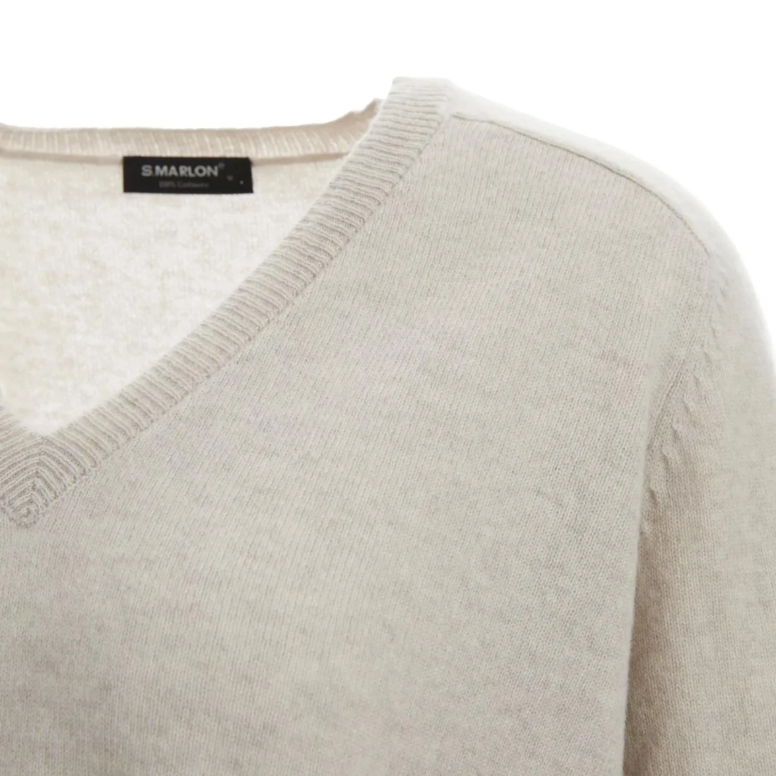 S.Marlon - V-Pullover 1/1 Raglanarm Seitenschlitze - Größe L - multi – Bild 2