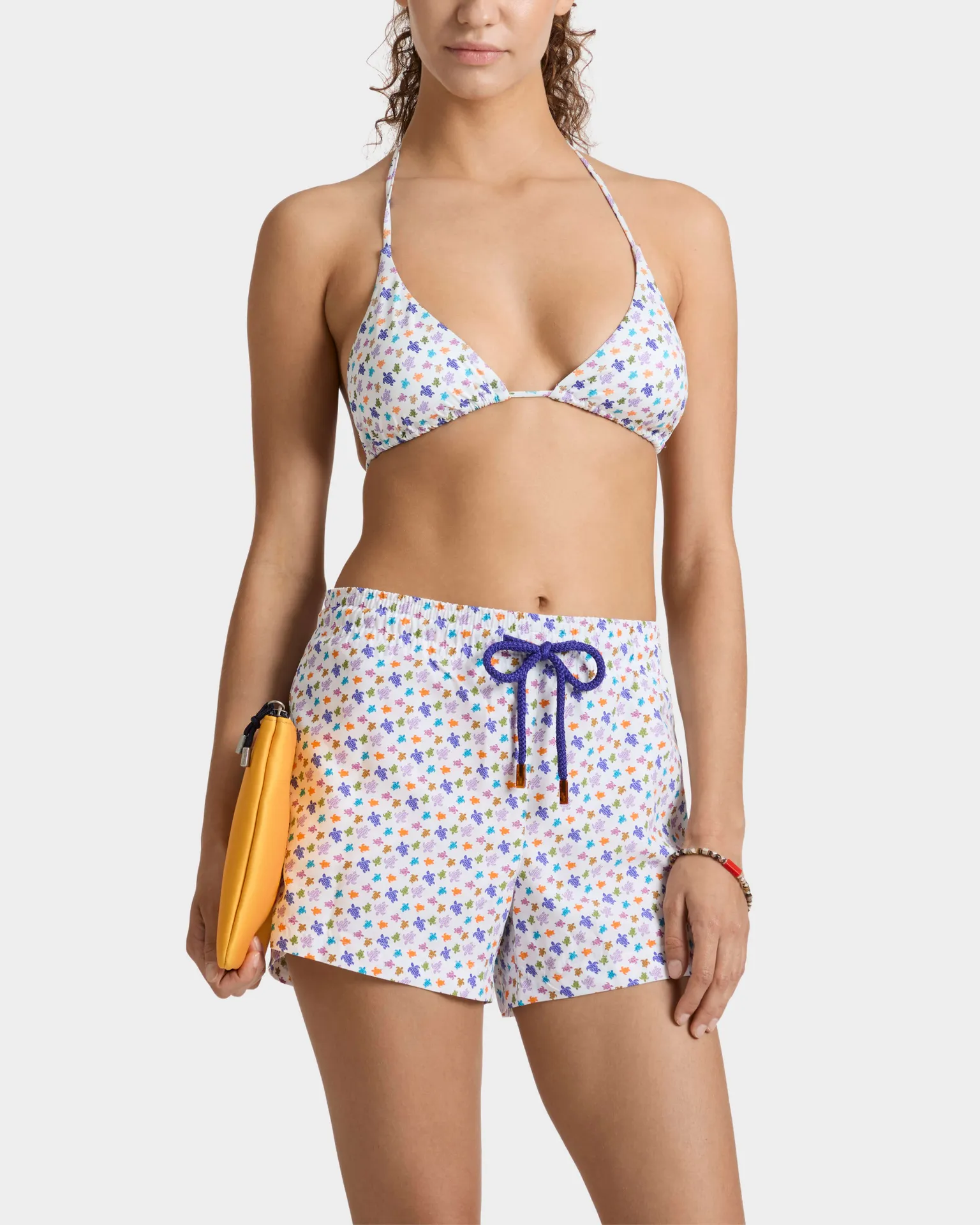 Vilebrequin - Micro Ronde Des Tortues Badeshorts Für Damen - Shorty - Fabya - Weiss - Größe L – Bild 3