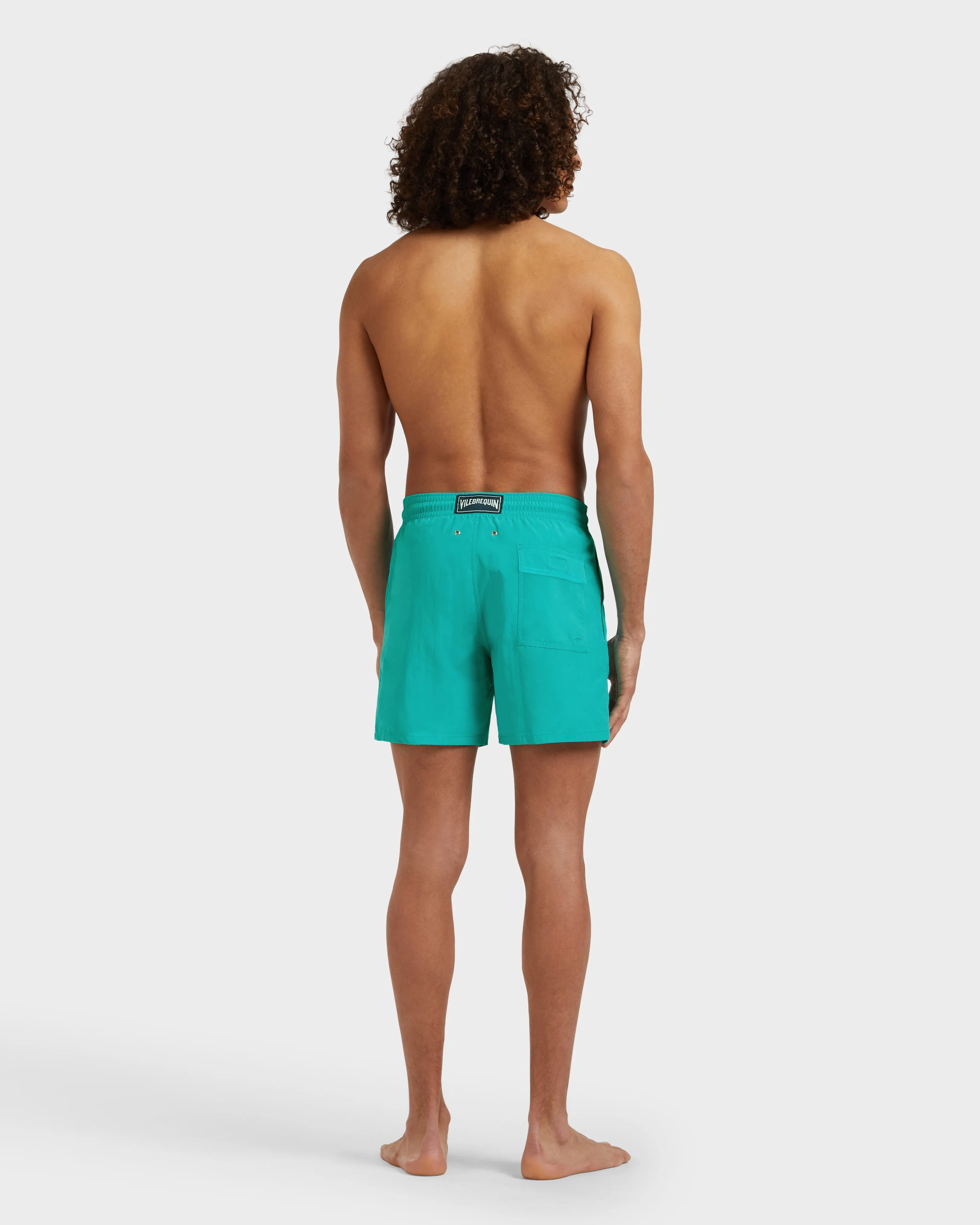 Vilebrequin - Mit Wasser Reagierende Whales Badeshorts Für Herren - Bademode - Moorea - Grün - Größe S – Bild 4