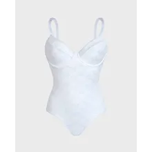 Vilebrequin - Turtle Monogram Badeanzug Aus Jacquard Mit Bügeln Für Damen - Bademode - Leonita - Weiss - Größe M Vilebrequin - Turtle Monogram Badeanzug Aus Jacquard Mit Bügeln Für Damen - Bademode - Leonita - Weiss - Größe M