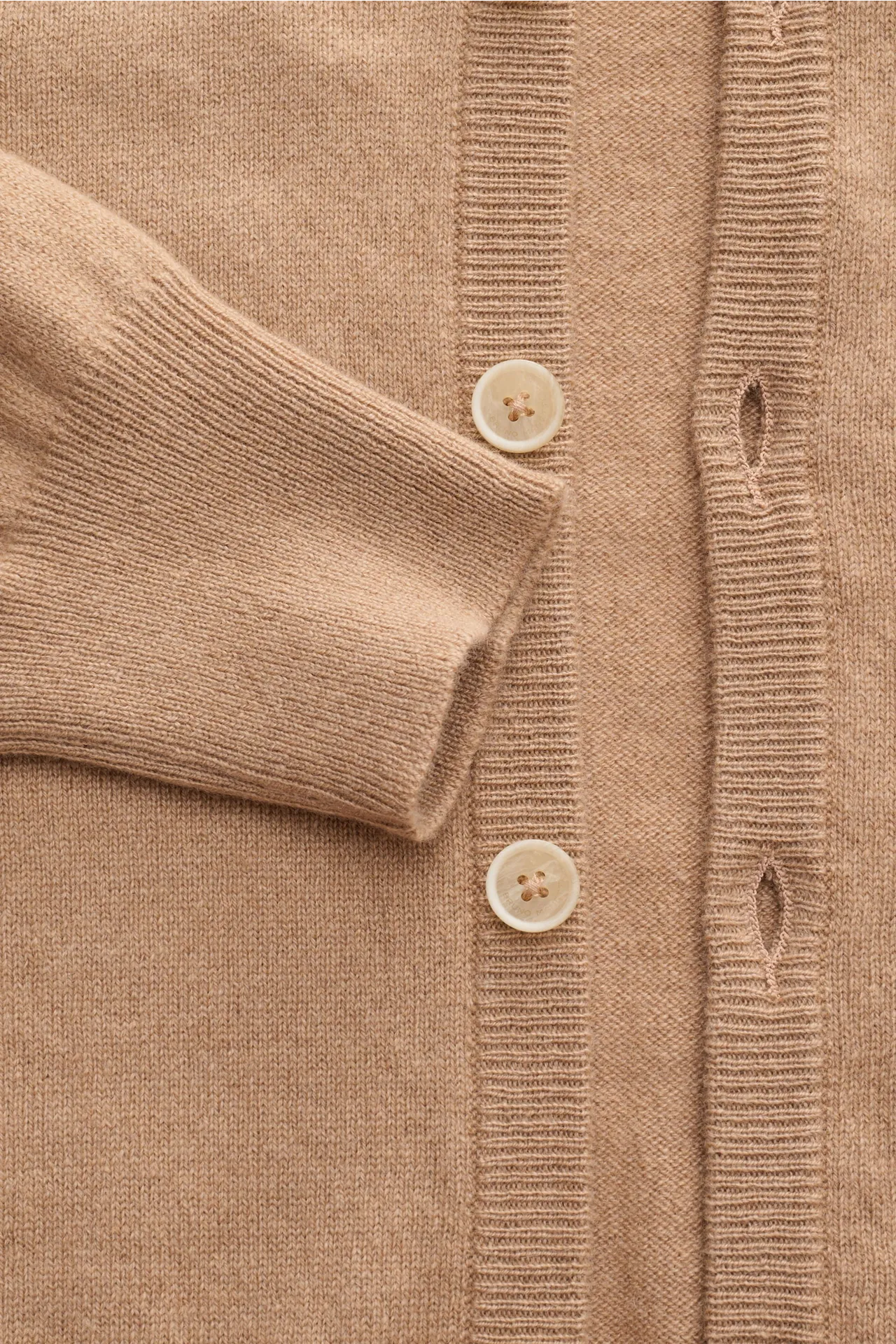 Bruno Manetti - Herren - Cashmere Cardigan hellbraun – Bild 3