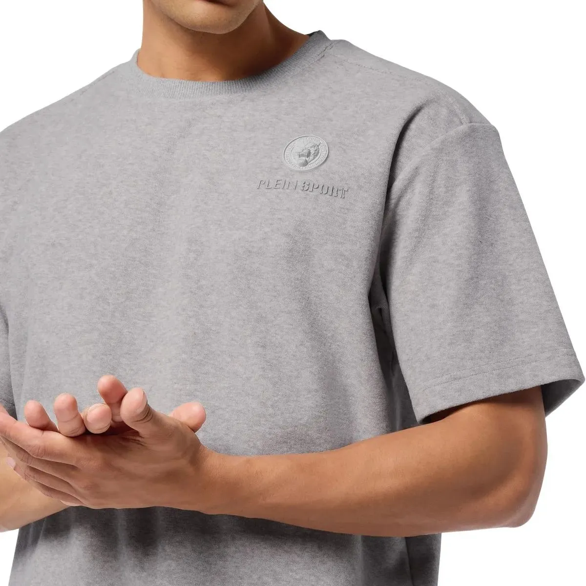 Plein Sport - T-Shirt Rundhalsausschnitt - Größe S - grau – Bild 3