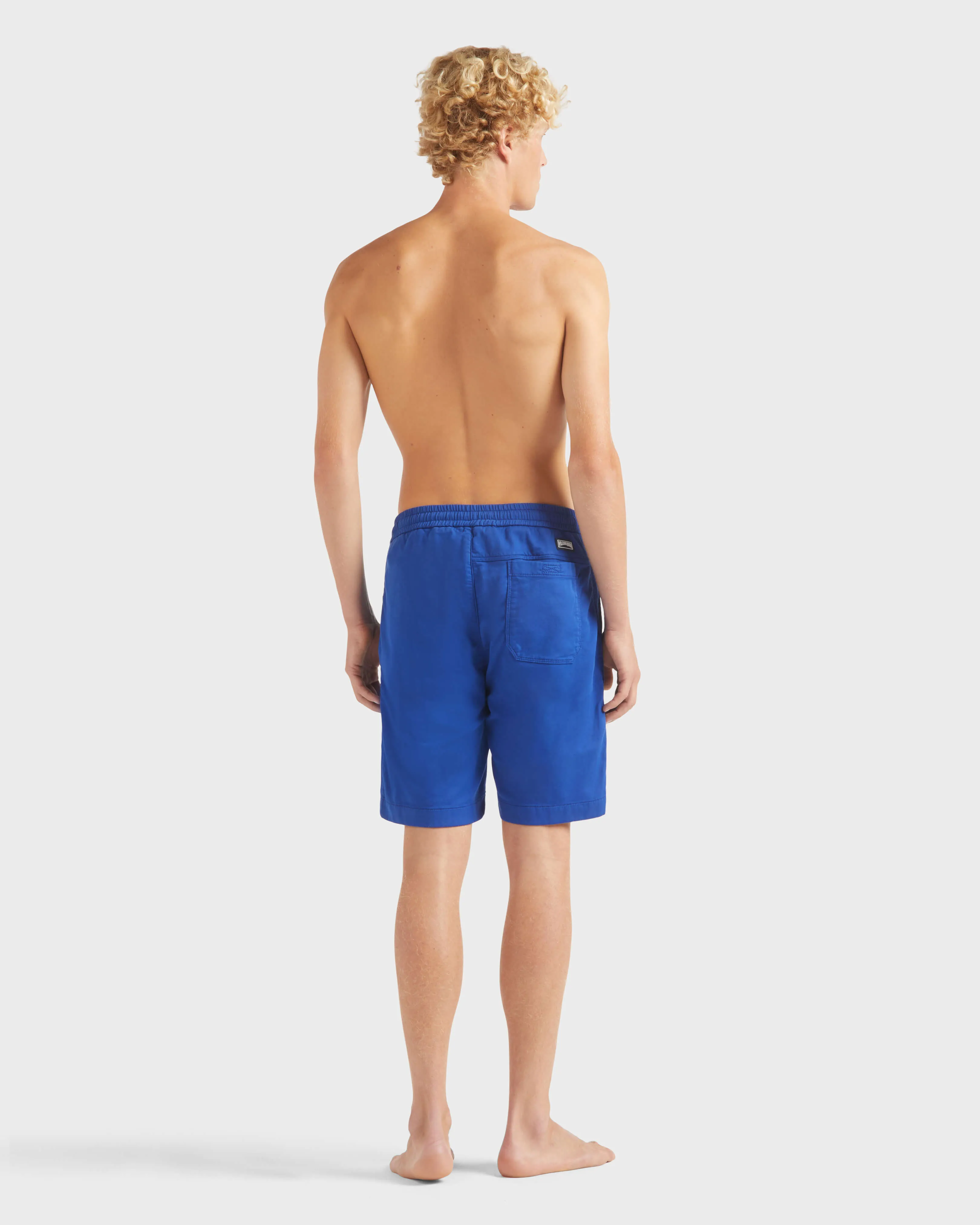 Vilebrequin - Turtle Stretch-bermudashorts Aus Baumwolle Für Herren - Bermuda - Levant - Blau - Größe 34 – Bild 4