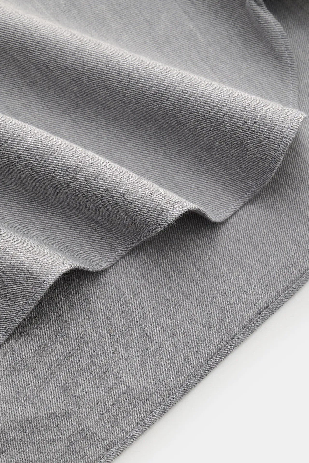 Borrelli - Herren - Casual Hemd 'Gable' Kent-Kragen grau meliert – Bild 4