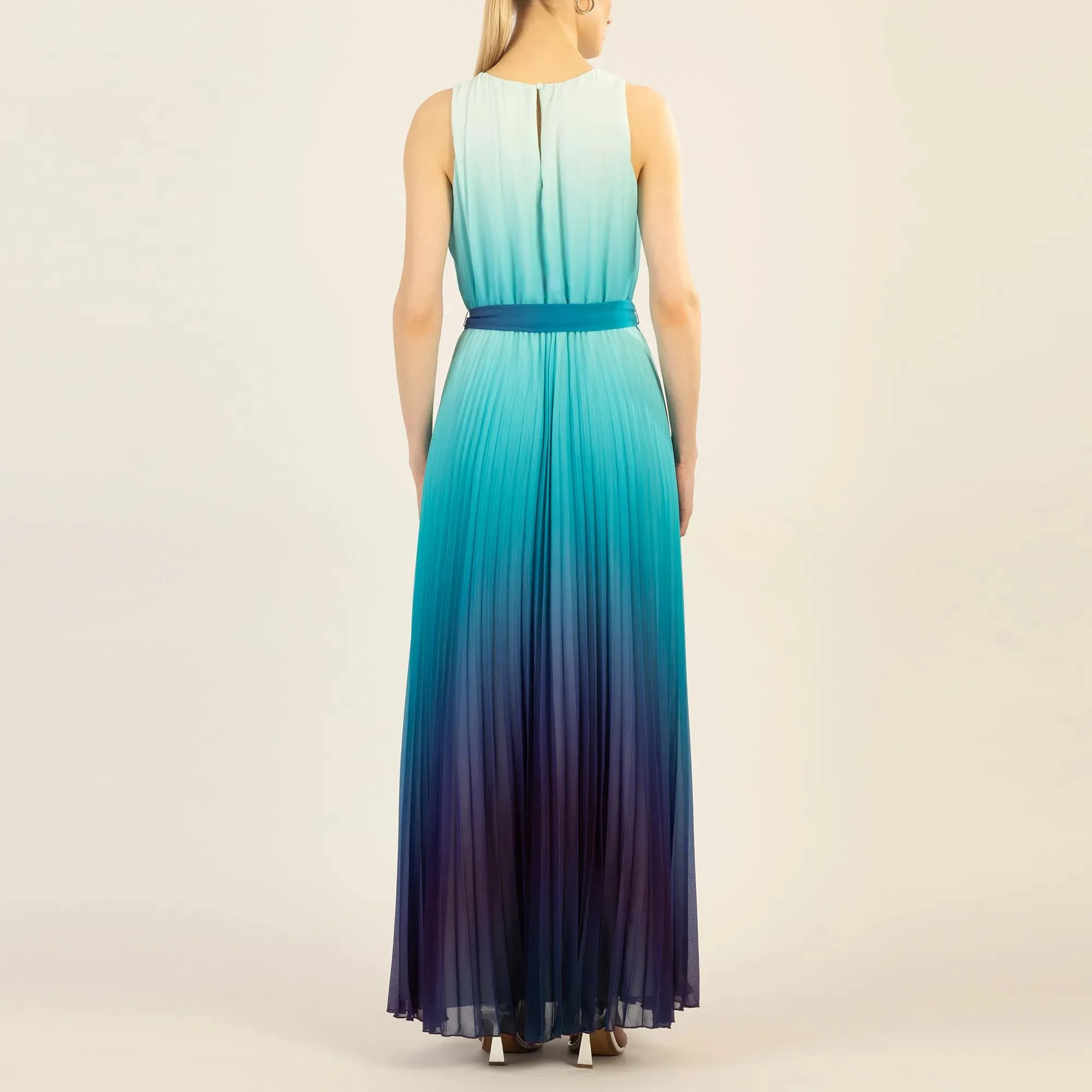 Apart - One-Shoulder Chiffonkleid - Größe 40 - bunt – Bild 2