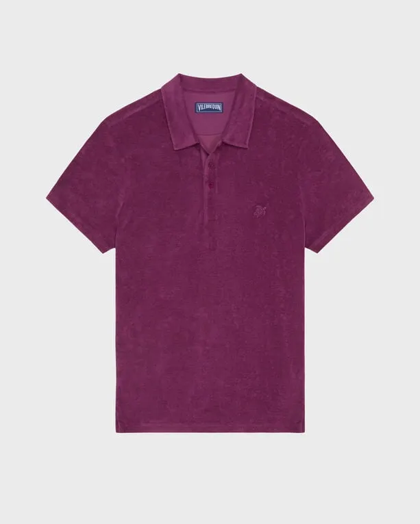 Vilebrequin - Solid Frottee-polohemd Für Herren - Polohemd - Phoenix - Violett - Größe L Vilebrequin - Solid Frottee-polohemd Für Herren - Polohemd - Phoenix - Violett - Größe L