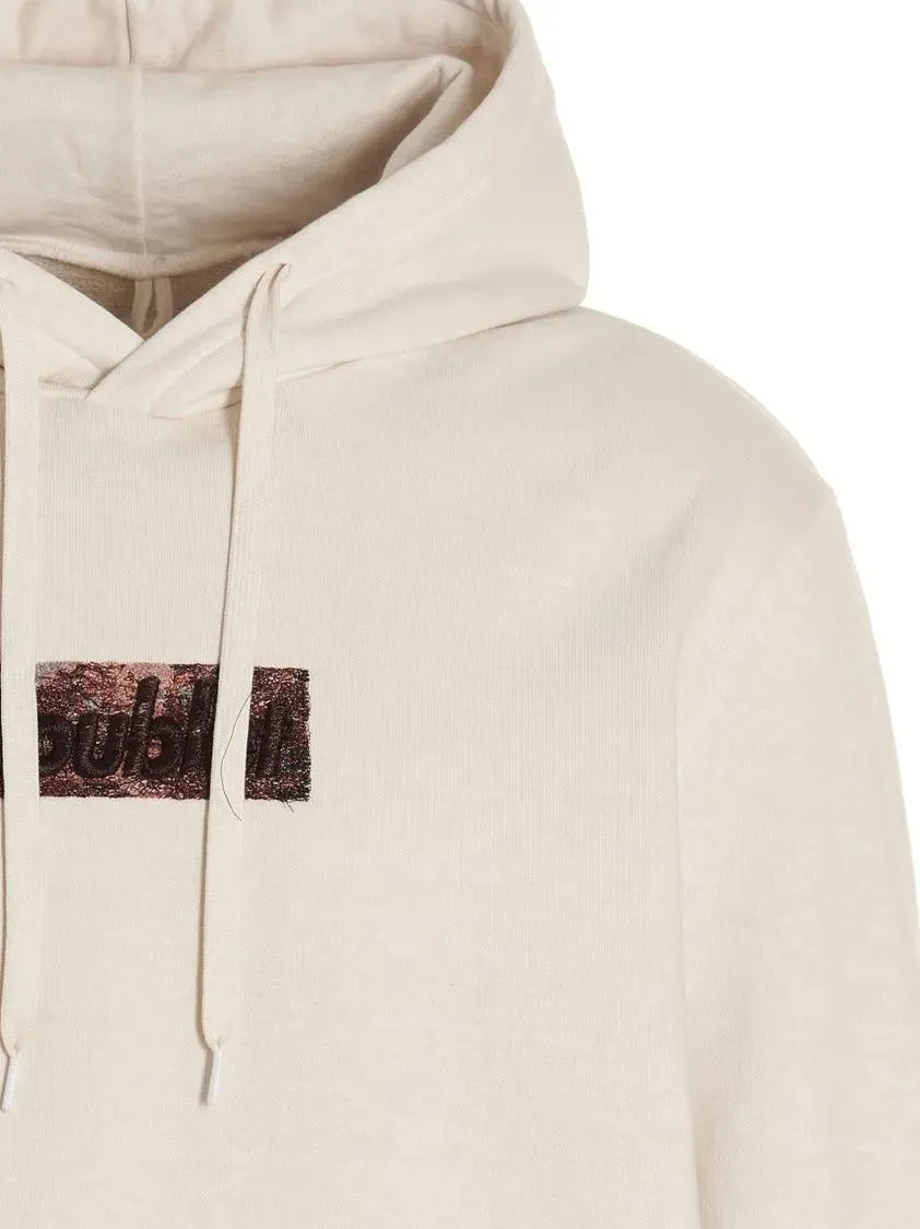 Doublet - 'Polyurethane Embroidery' Hoodie - Größe S - beige – Bild 3