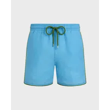 Vilebrequin - Solid Badeshorts Aus Leinen Für Herren - Bademode - Mallorca - Blau - Größe XXL Vilebrequin - Solid Badeshorts Aus Leinen Für Herren - Bademode - Mallorca - Blau - Größe XXL