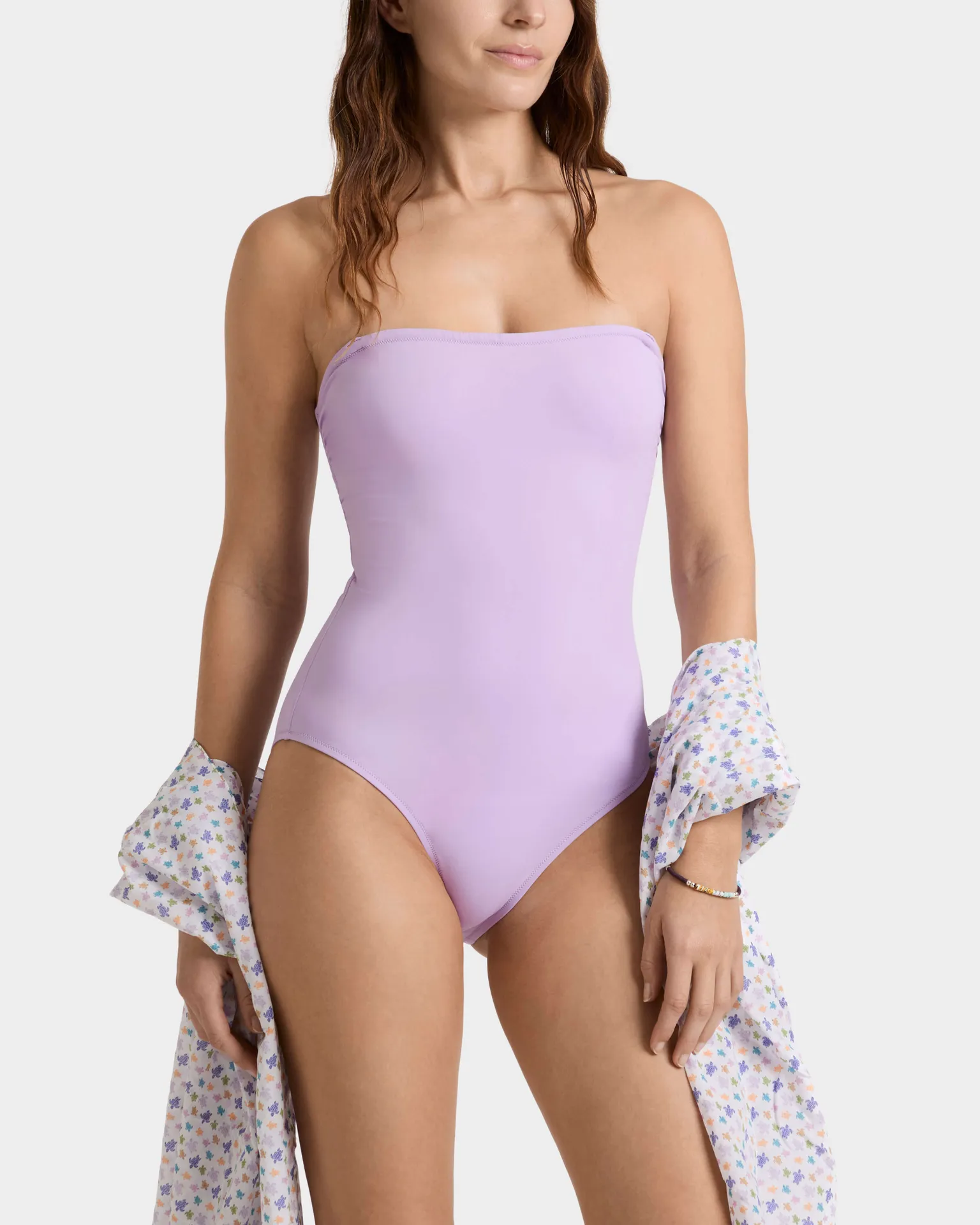 Vilebrequin - Solid Bustier-badeanzug Für Damen - Bademode - Facette - Violett - Größe S – Bild 3