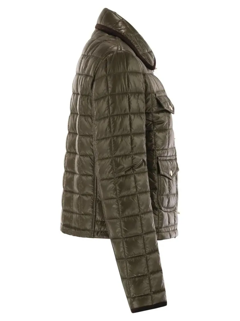 Fay - 3 Hooks In Technical Checkered Fabric - Größe 44 - grau – Bild 3