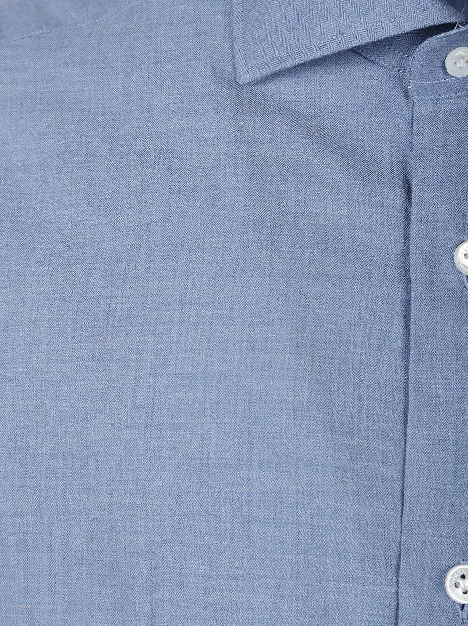 Barba Napoli - Long Sleeve Neck Shirt Blue - Größe 44 - blau – Bild 2