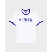 Vilebrequin - T-shirt Aus Leichtem Baumwolljersey Mit Zweifarbigem Logo Für Herren - T-shirt - Partisol - Blau - Größe S Vilebrequin - T-shirt Aus Leichtem Baumwolljersey Mit Zweifarbigem Logo Für Herren - T-shirt - Partisol - Blau - Größe S