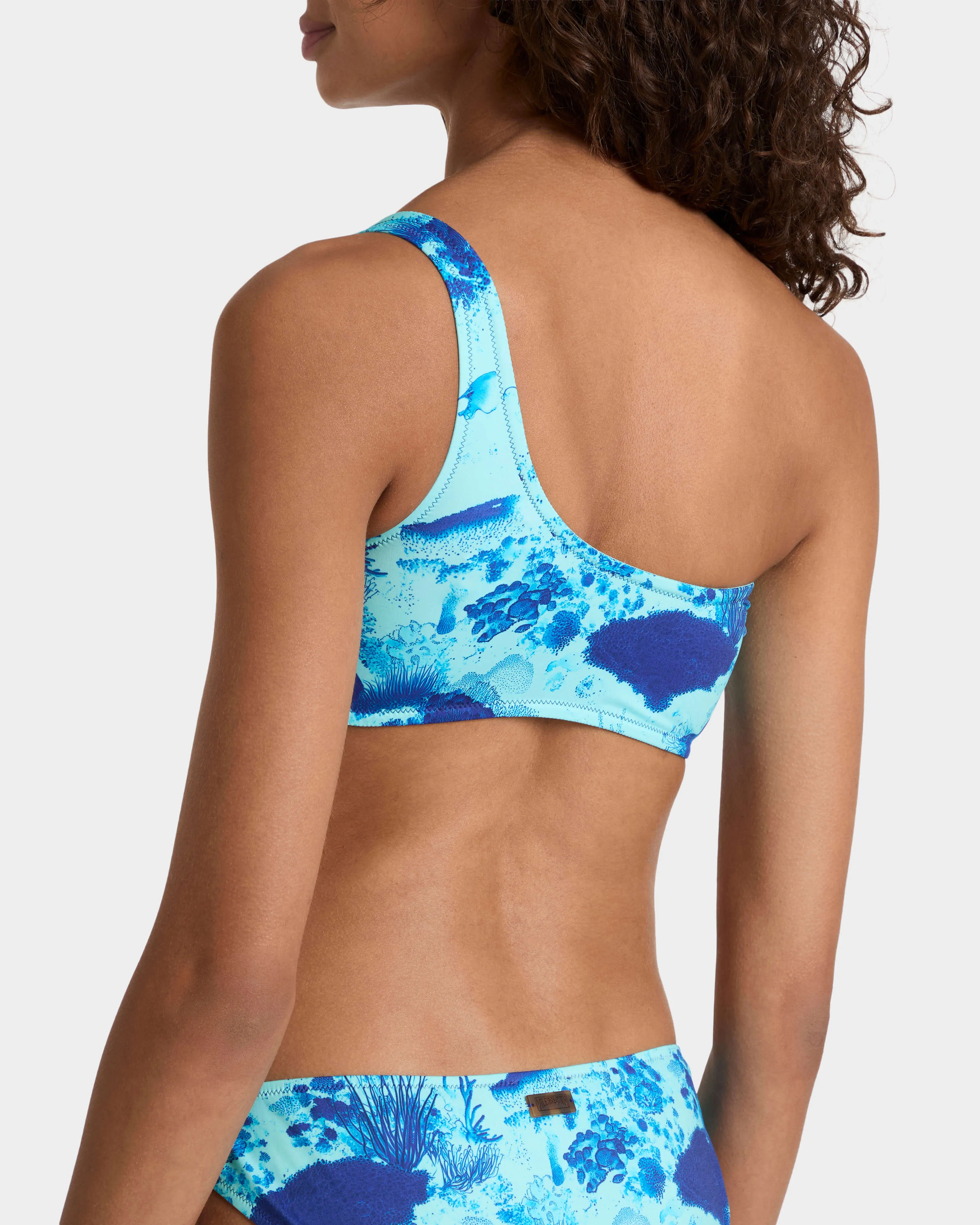 Vilebrequin - Asymmetrisches Coral Reef Bralette-bikinioberteil Für Damen - Bademode - Fixel - Blau - Größe S – Bild 4