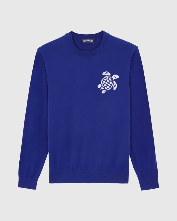 Vilebrequin - Turtle Pullover Aus Baumwolle Für Herren - Pullover - Rayol - Blau - Größe XXL Vilebrequin - Turtle Pullover Aus Baumwolle Für Herren - Pullover - Rayol - Blau - Größe XXL