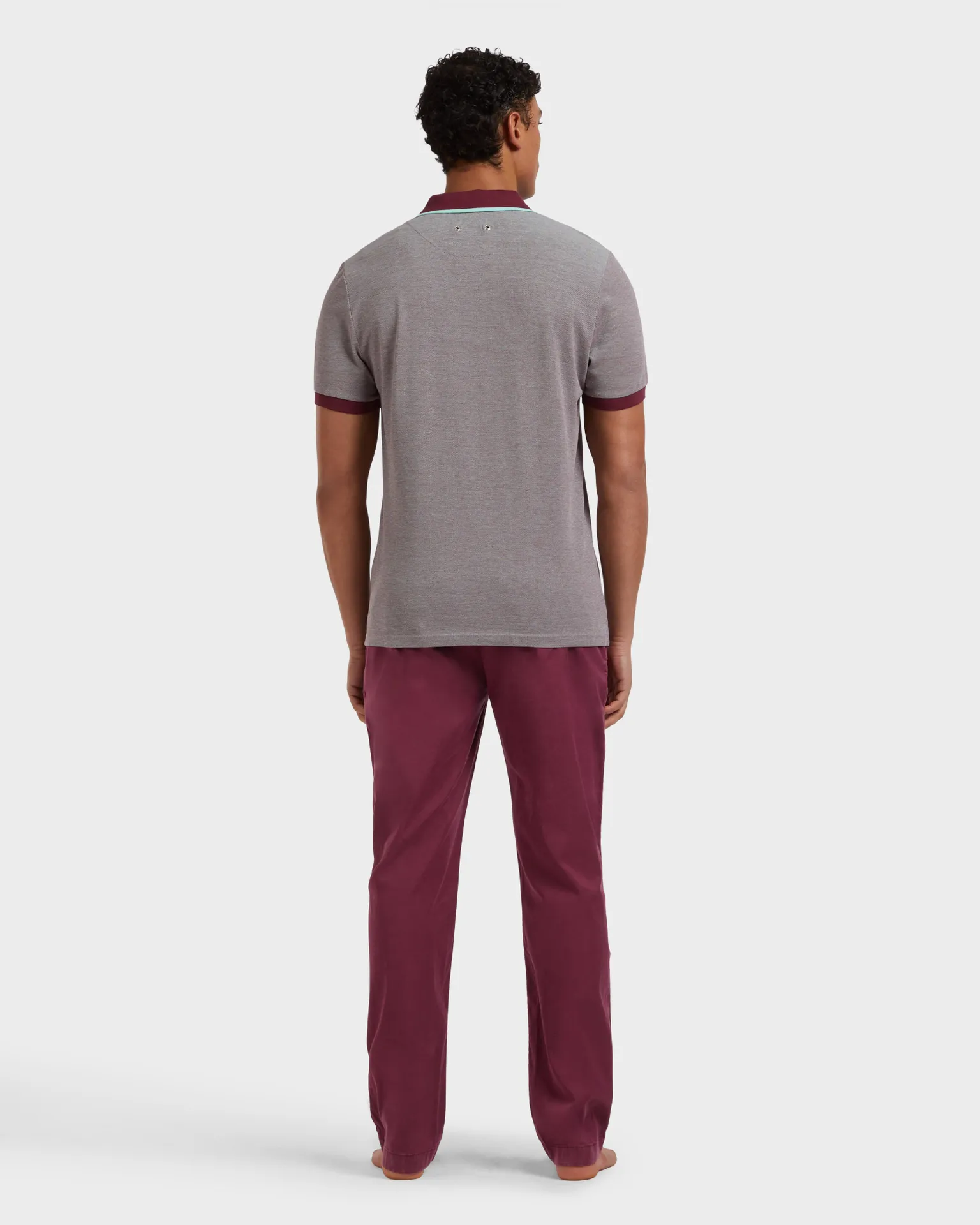 Vilebrequin - Solid Polohemd Aus Baumwolle Mit Changierendem Effekt Für Herren - Polohemd - Palatin - Rot - Größe XXXL – Bild 4