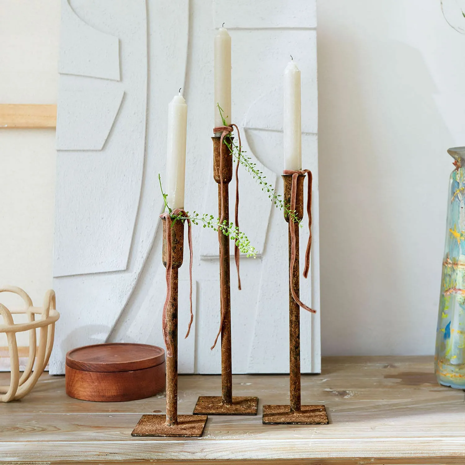 Kerzenhalter 3er Set Viverto – Bild 2