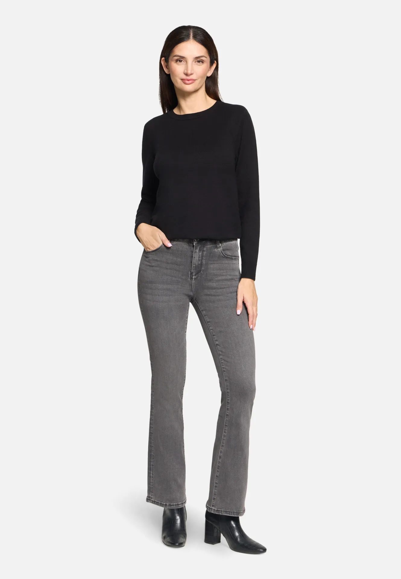 Basic-Strickpullover mit Rundhalsausschnitt – Bild 2