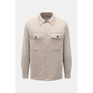 Agnona - Herren - Cashmere Flanell-Overshirt beige Agnona - Herren - Cashmere Flanell-Overshirt beige