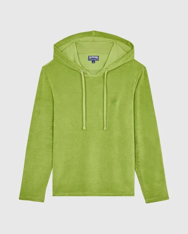 Vilebrequin - Langärmeliges Frottee-t-shirt Mit Kapuze Für Herren - T-shirt - Therapy - Grün - Größe XL Vilebrequin - Langärmeliges Frottee-t-shirt Mit Kapuze Für Herren - T-shirt - Therapy - Grün - Größe XL