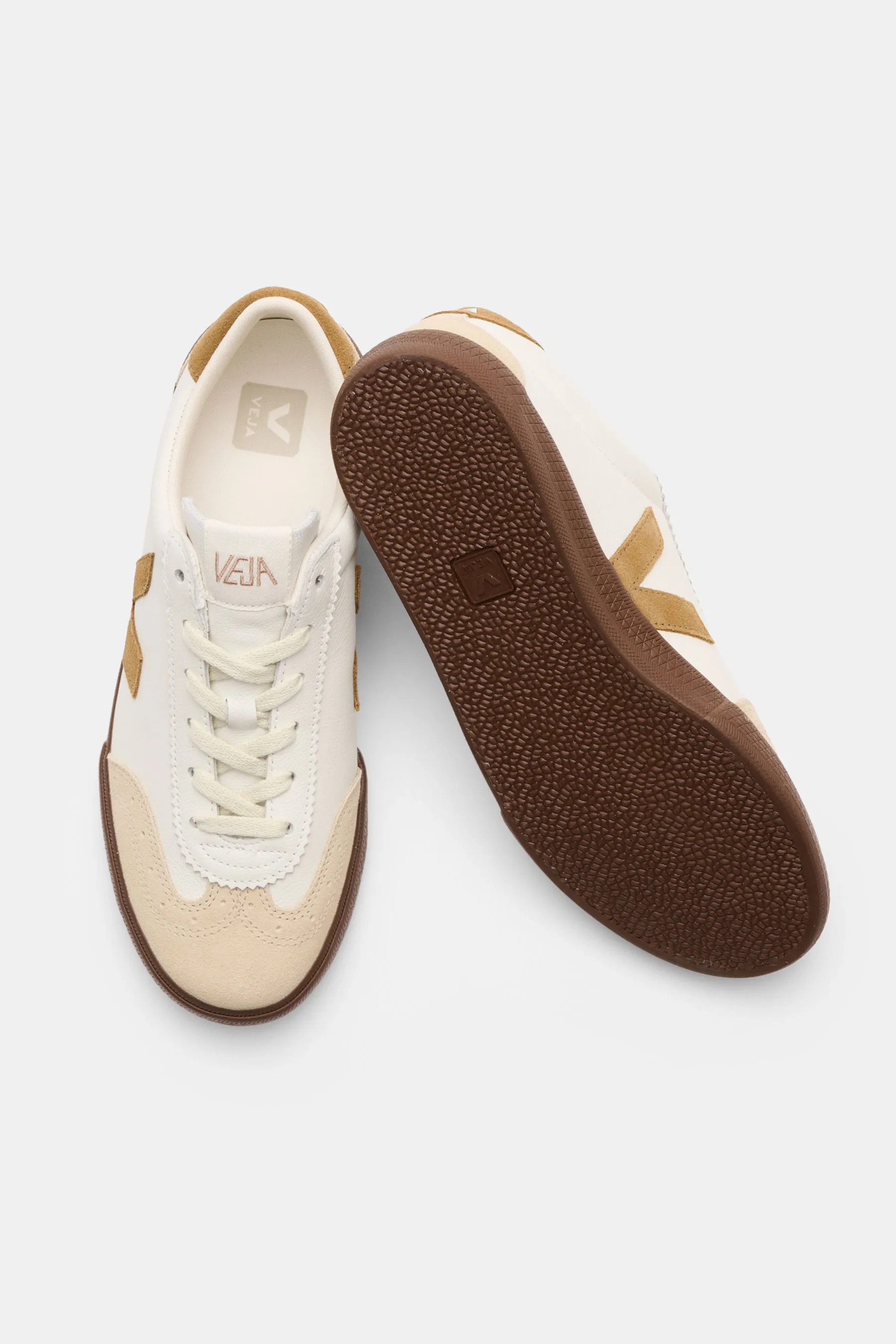 Veja - Herren - Sneaker 'Volley O.T. Leather' weiß/camel/beige – Bild 2