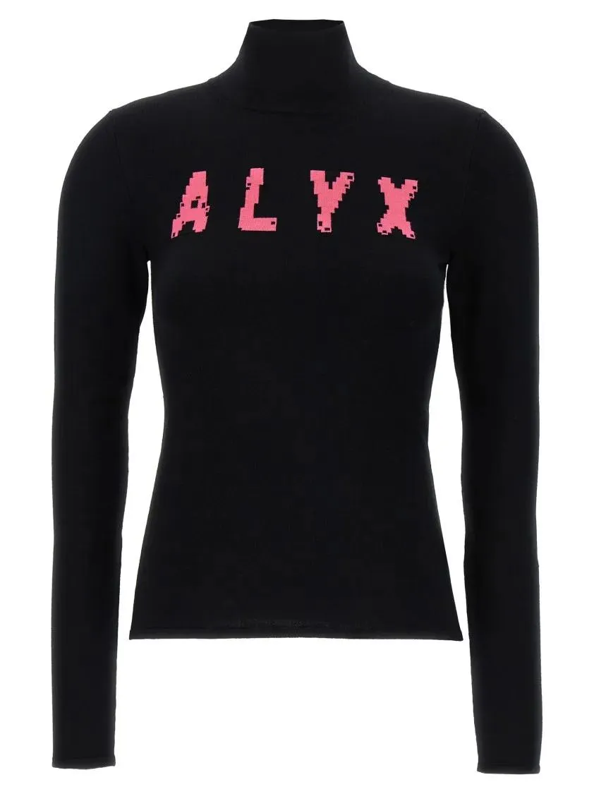 1017 Alyx 9Sm - Fitted Viscose Blend Sweater - Größe S - schwarz 1017 Alyx 9Sm - Fitted Viscose Blend Sweater - Größe S - schwarz