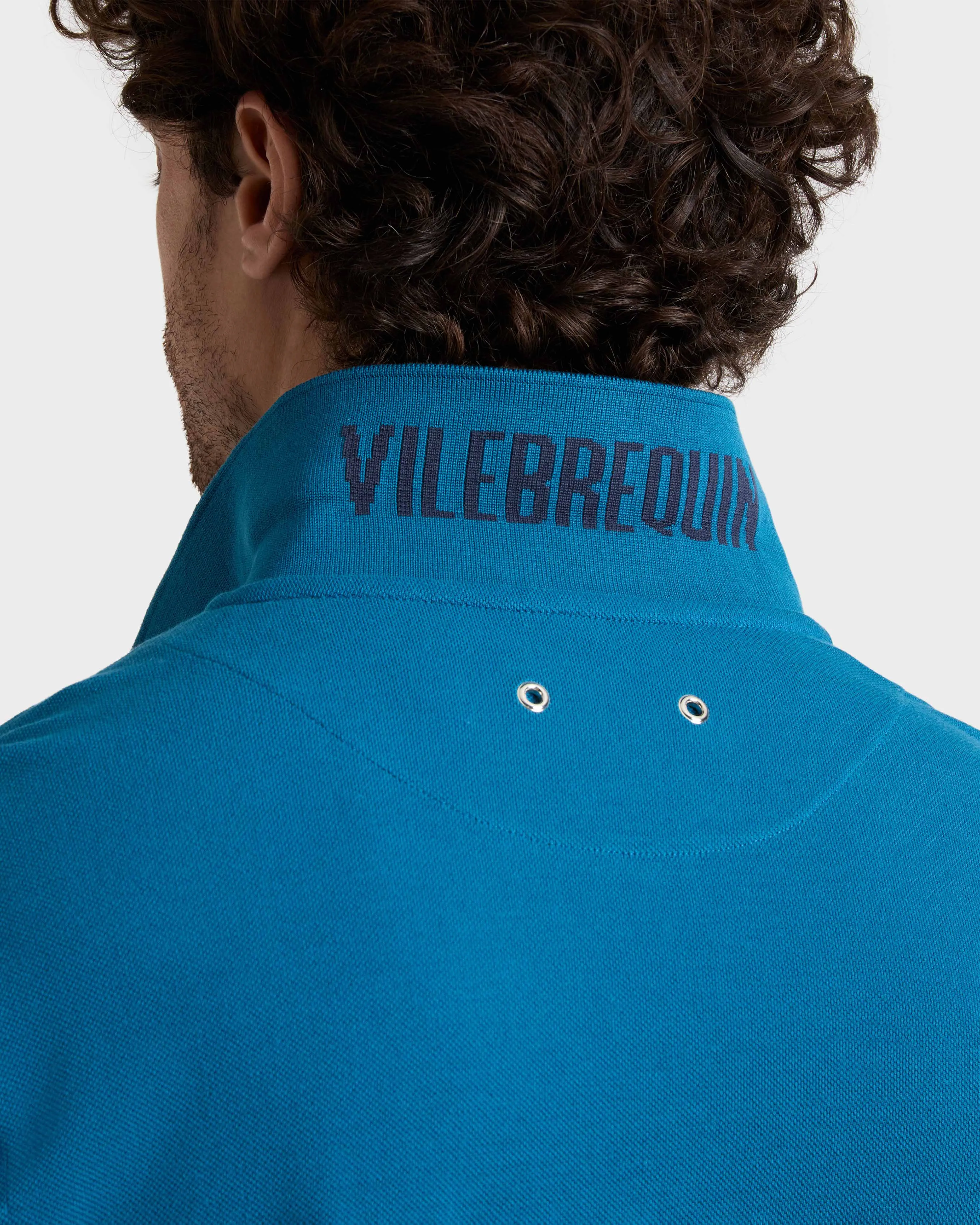 Vilebrequin - Solid Polohemd Aus Baumwolle Für Herren - Polohemd - Palatin - Blau - Größe XXXL – Bild 6