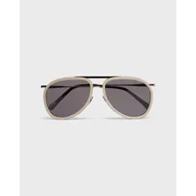 Vilebrequin - Unisex Birchwood Pilotensonnenbrille - Sonnenbrille - Vol2nuit - Grau - Größe OSFA Vilebrequin - Unisex Birchwood Pilotensonnenbrille - Sonnenbrille - Vol2nuit - Grau - Größe OSFA