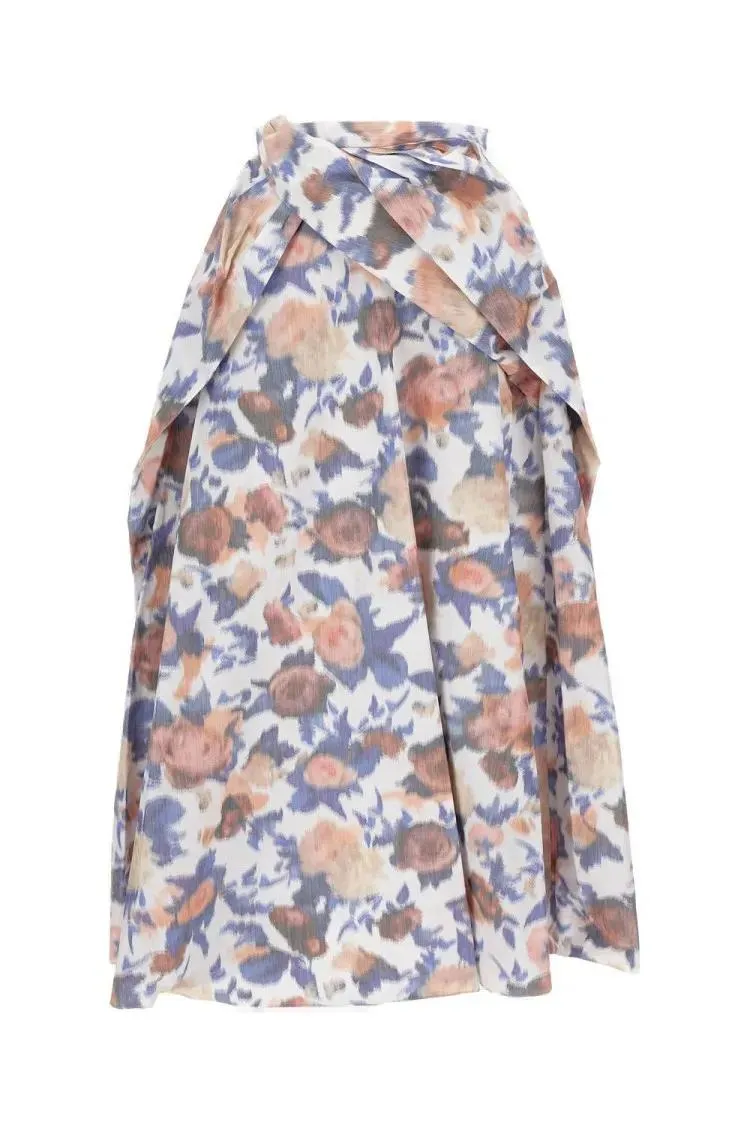 Erdem - Long Floral Print Maxi Skirt With Pleats - Größe 10 - bunt Erdem - Long Floral Print Maxi Skirt With Pleats - Größe 10 - bunt