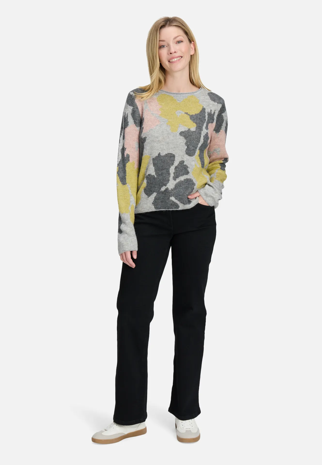 Grobstrick-Pullover mit Jacquard – Bild 2