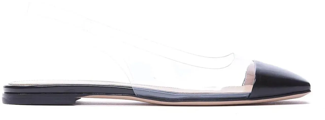 Gianvito Rossi - Gianvito Rossi Plexi Slingback Flats - Größe 37 - black Gianvito Rossi - Gianvito Rossi Plexi Slingback Flats - Größe 37 - black