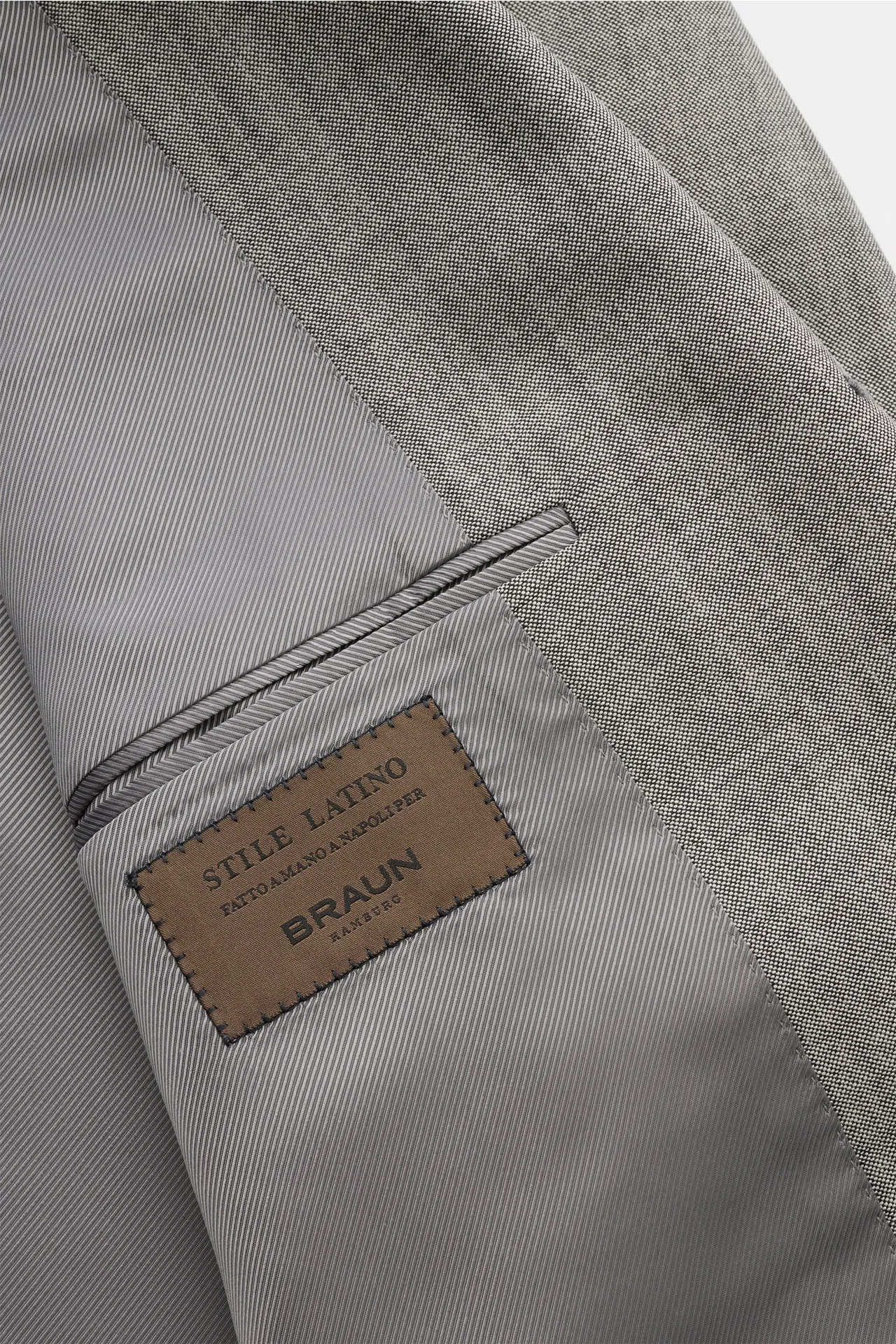 Stile Latino - Herren - Anzug 'Vincenzo' grau meliert – Bild 3