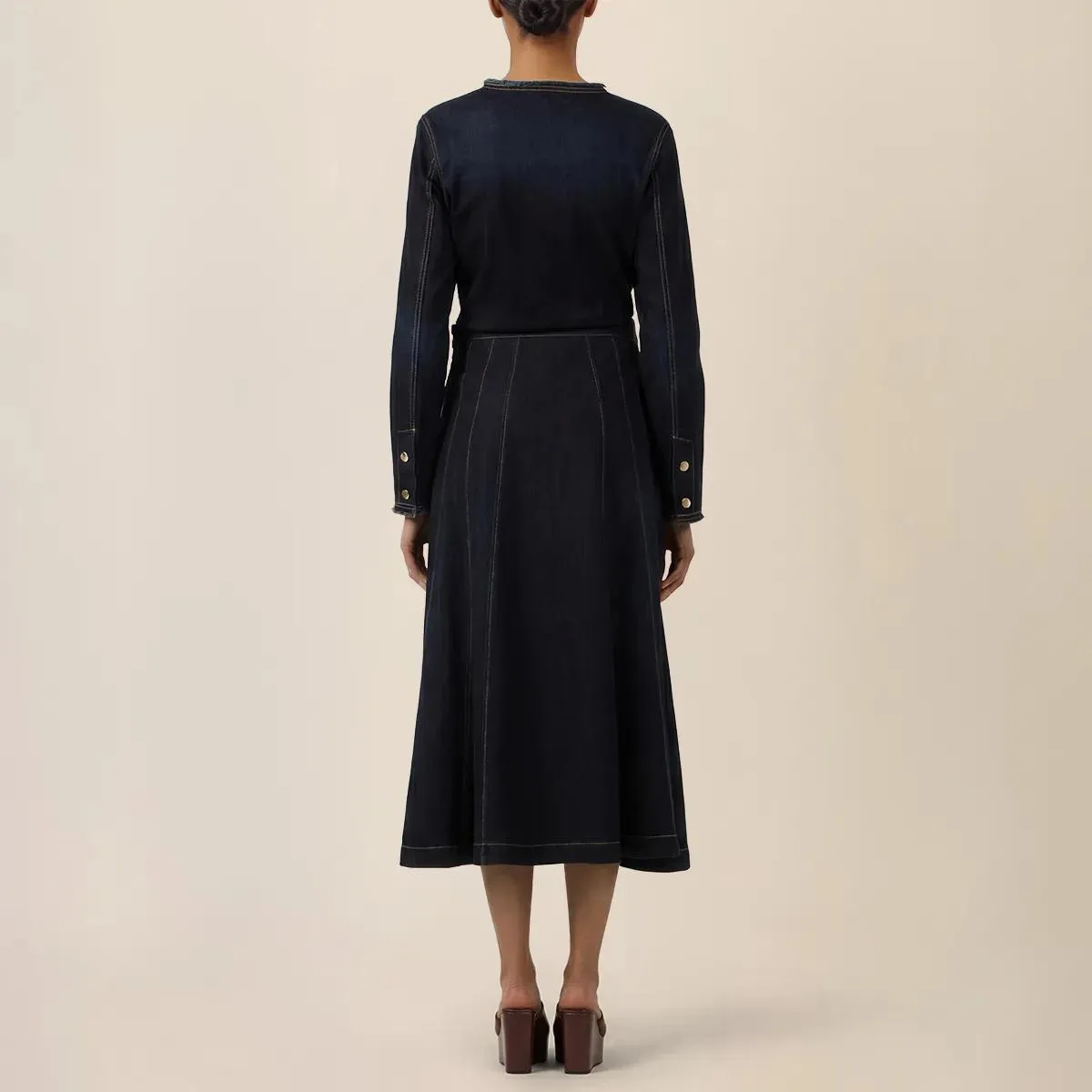 Apart - Maxi Jeans Rock - Größe 38 - blau – Bild 2