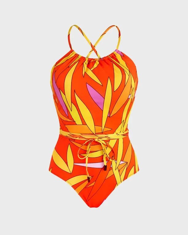 Vilebrequin - Rückenfreier Madrague Badeanzug Für Damen - Bademode - Hydra - Orange - Größe L Vilebrequin - Rückenfreier Madrague Badeanzug Für Damen - Bademode - Hydra - Orange - Größe L